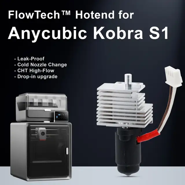 Micro Swiss FlowTech Hotend for Anycubic Kobra S1 