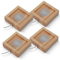 Wooden Light Display Stand 4 pack
