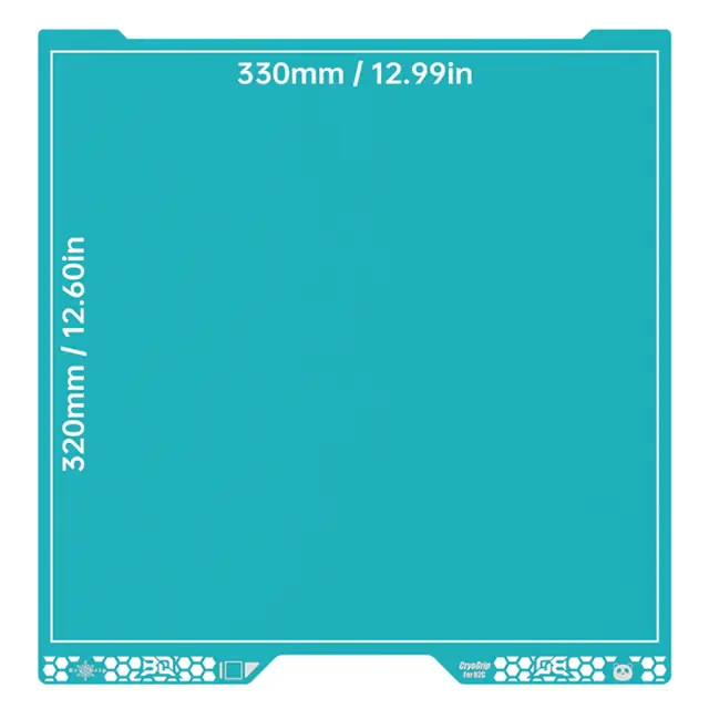 Biqu Panda Buildplate CryoGrip for Bambu CryoGrip Pro Glacier - H2C 