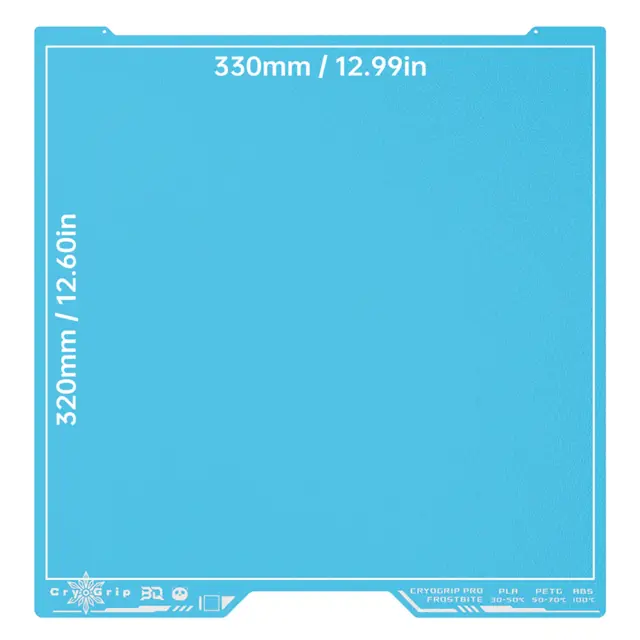 Biqu Panda Buildplate CryoGrip for Bambu Pro Frostbite - H2C 