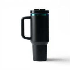 Stainless Steel Tumbler Black - for laser engraver