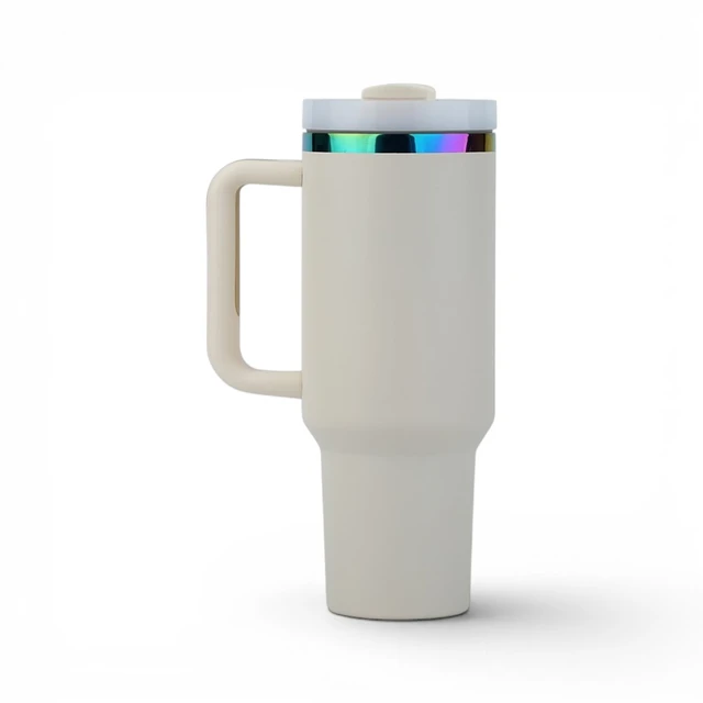 Stainless Steel Tumbler White - for laser engraver 