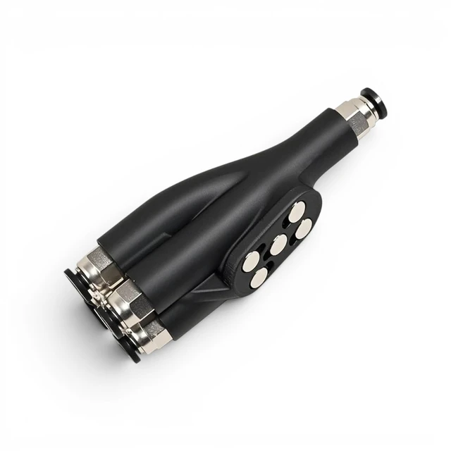 4-in-1 Ptfe Tube Connector for Bambu Lab AMS Black Magnetic Type 