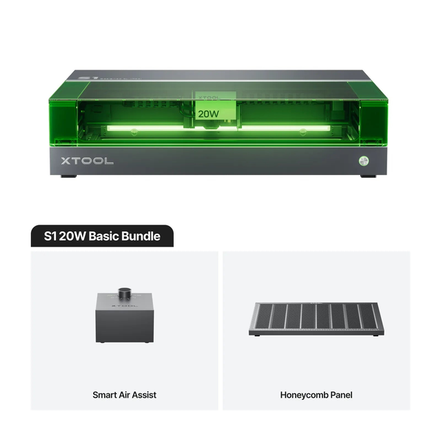 xTool S1 Laser Engraver Basic Bundle 20W 