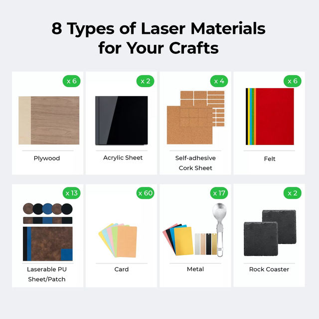 Xtool Laser Material Explore Kit 