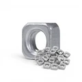 Carbon Steel Square Nut 20pk M2.5x5x2mm 