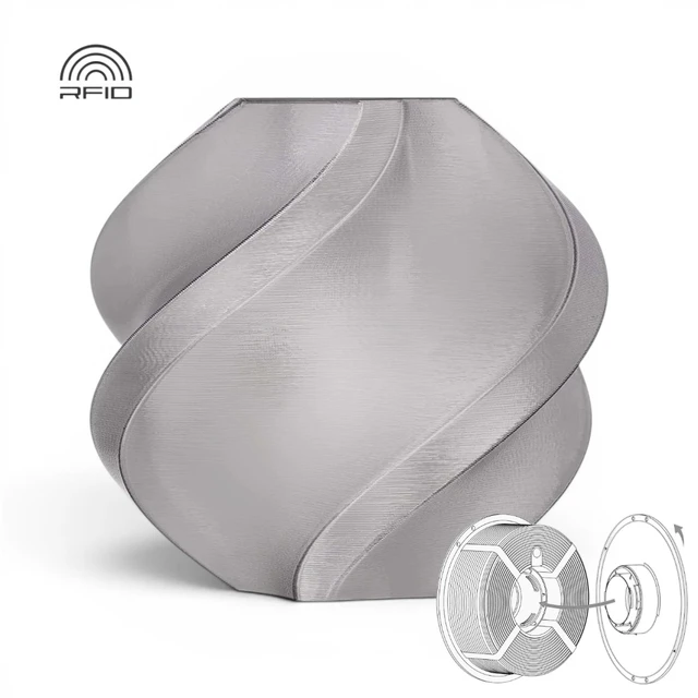 Bambu Lab PETG Translucent - Refill Translucent Gray 