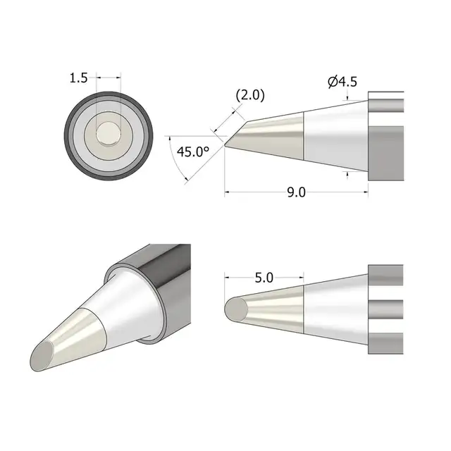 iFixit FixHub Soldering Iron Bevel 1.5 Tip 