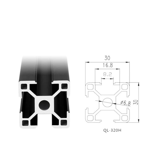 PolySmart Aluminium Extrusion 3030 250 mm 
