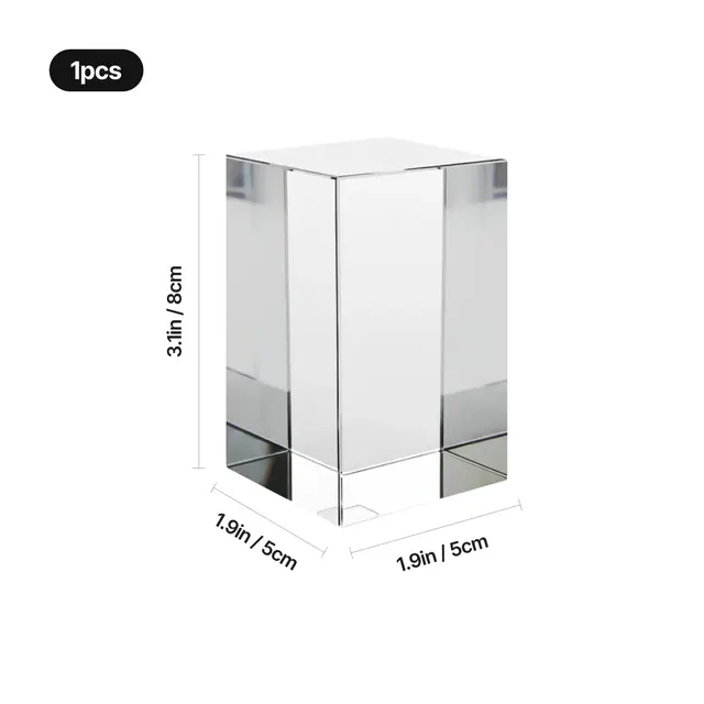 K9 Rectangle Crystal 50 x 50 x 80mm 