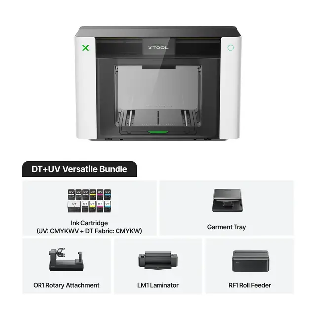 xTool O1 Omni Printer - UV & DTG Versatile Bundle 