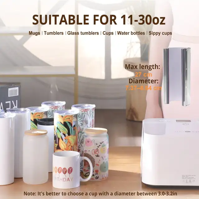 HTVRONT Auto Tumbler 1 Heat Press 