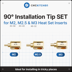 CNCKitchen 90° Installation Tip SET M2 , M2.5 , M3