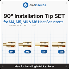 CNCKitchen 90° Installation Tip SET M4 , M5 , M6 , M8