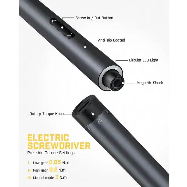 Fanttik E1 NEX Electric Screwdriver Workstation + Bit Set 