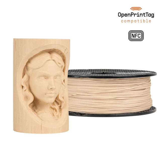 Prusament Woodfill Linden Light 