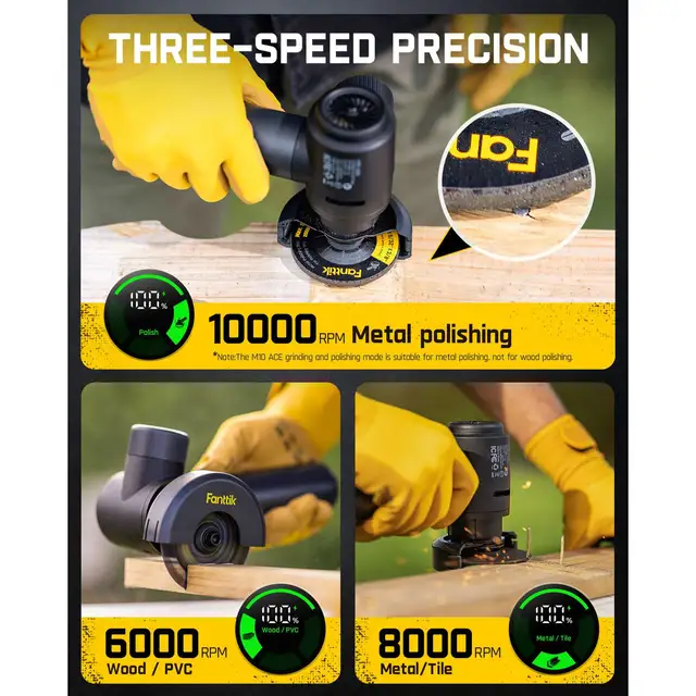 Fanttik M10 ACE Cordless Angle Grinder 