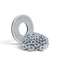 Carbon Steel Flat Washer 100pk M2.5x5.5mm 