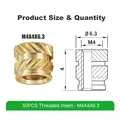 Mintion Threaded Insert Set M4x4x6.3 - 50pcs 