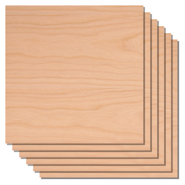Xtool Cherrywood Plywood Sheets 300x300mm - 6stk 
