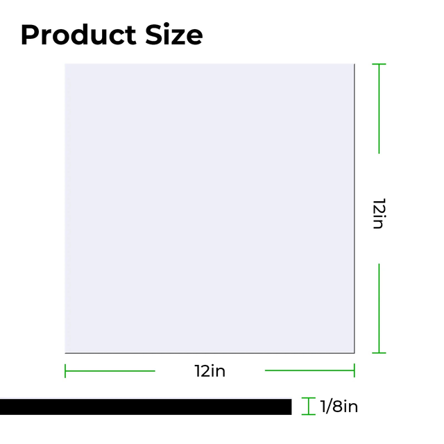 Xtool Two-Tone Acrylic Sheet White to Black - 3pcs - 305x305mm 
