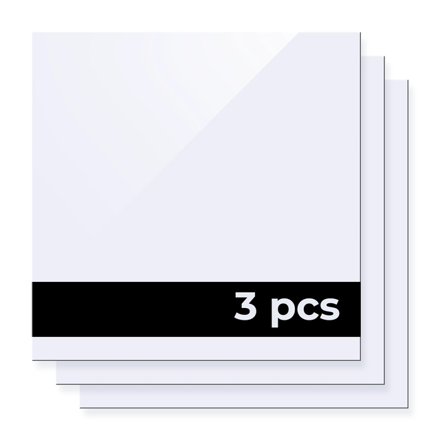 Xtool Two-Tone Acrylic Sheet White to Black - 3pcs - 305x305mm 