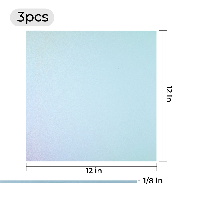 Xtool Pearlescent Glitter Acrylic Sheet Blue - 3pcs - 305x305mm 