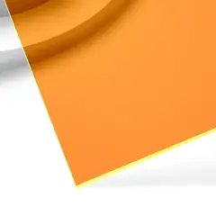 Xtool Translucent Glossy Acrylic Sheet Orange - 3pcs - 300x300mm