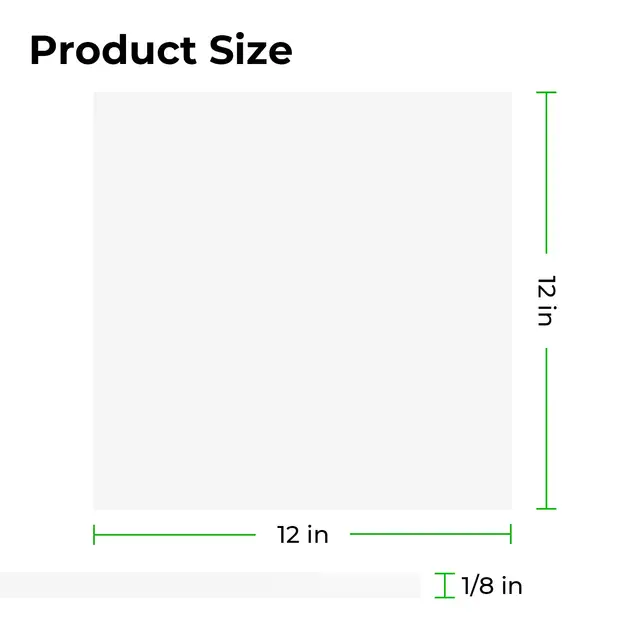 Xtool Translucent Glossy Acrylic Sheet White - 3pcs - 300x300mm 