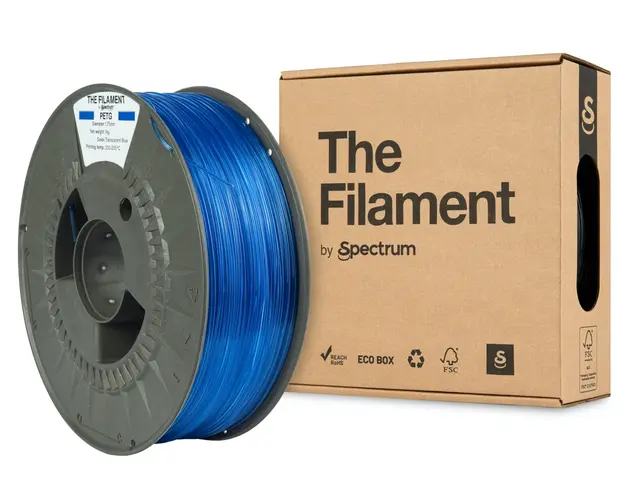 The Filament PETG, by Spectrum Filaments Transparent Blue 