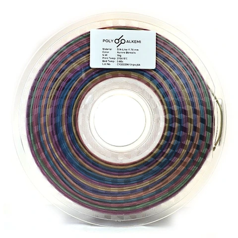 Polyalkemi PLA Silk Rainbow Aurora Borealis 