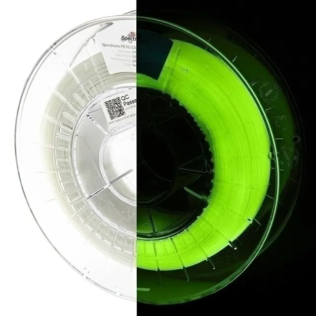 Spectrum PETG Glow in the Dark Yellow-Green (0.5kg) 