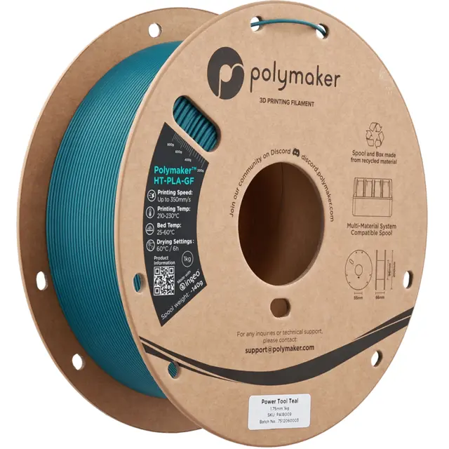 Polymaker HT-PLA-GF Power Tool Teal 