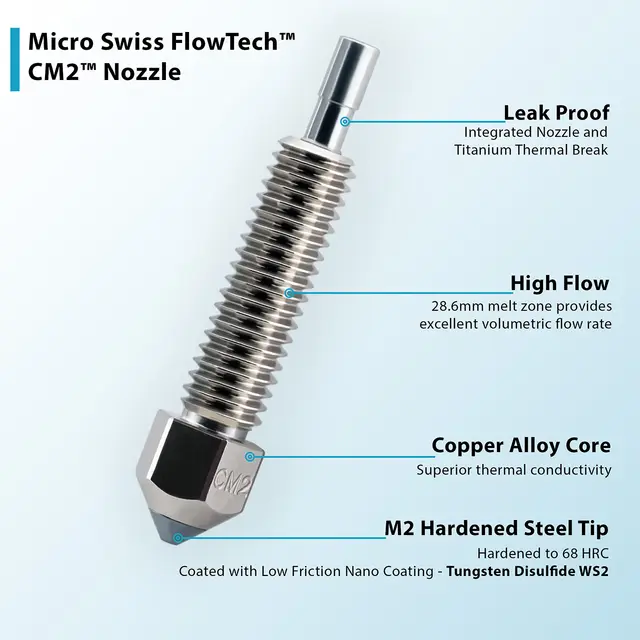 Micro Swiss CM2 for FlowTech Hotend 0.8mm 