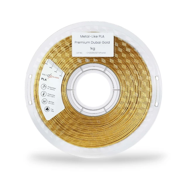 Polyalkemi PLA Premium Metallic Dubai Gold 