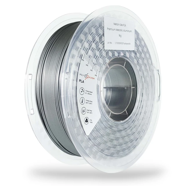 Polyalkemi PLA Premium Metallic Aluminium 