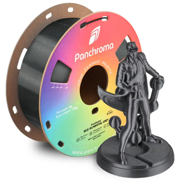 Polymaker Panchroma Silk PLA Silk Gunmetal Grey 