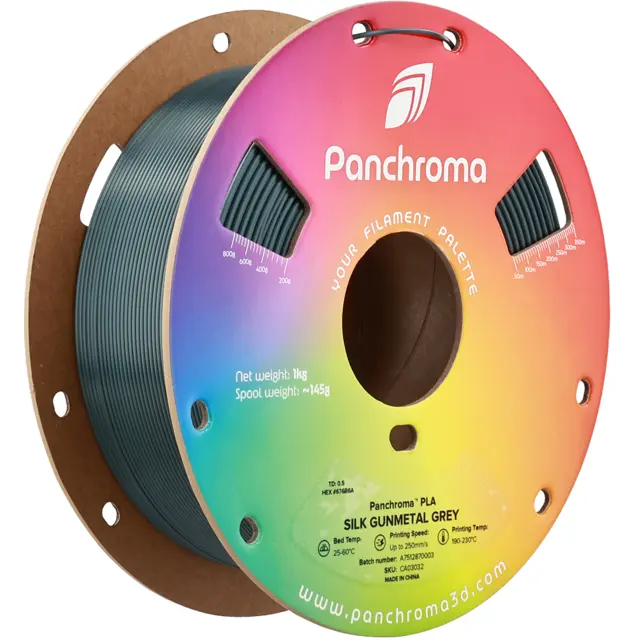 Polymaker Panchroma Silk PLA Silk Gunmetal Grey 