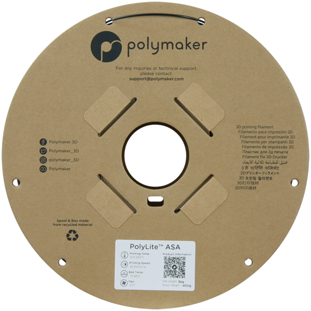 Polymaker PolyLite ASA Black (3000g) 