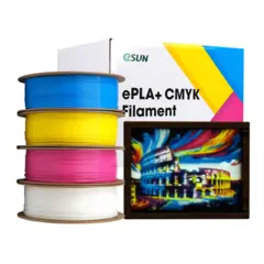 eSun PLA+ CMYK Bundle Cyan / Magenta / Yellow / White