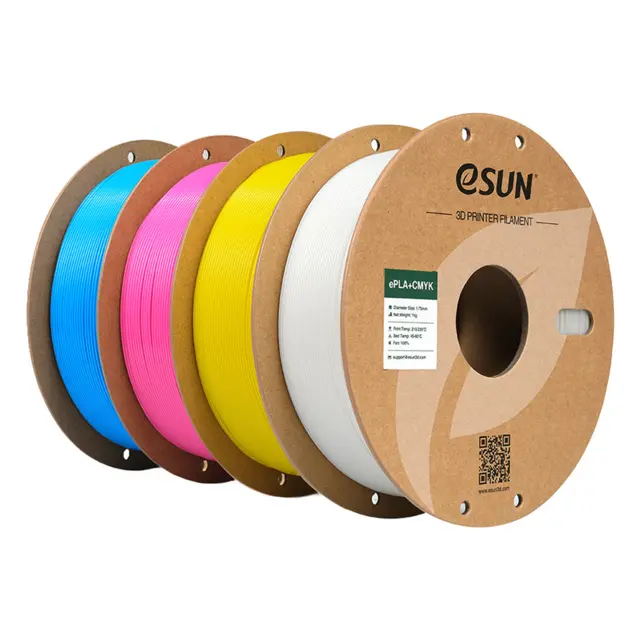 eSun PLA+ CMYK Bundle Cyan / Magenta / Yellow / White 