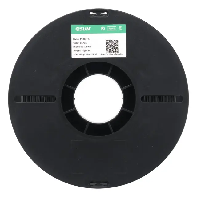 eSun PETG+HS Black 