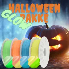 Bambu Lab Scary Halloween Pack 4 kg selvlysende Halloween-farger