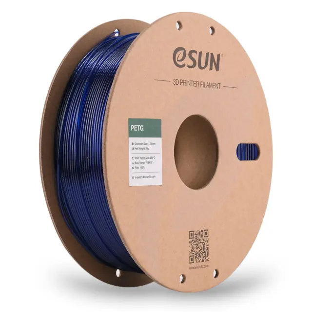 eSun PETG Transparent Transparent Blue 