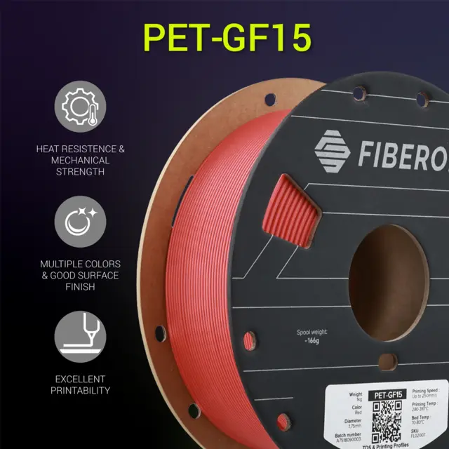 Polymaker Fiberon PET-GF15 Red 