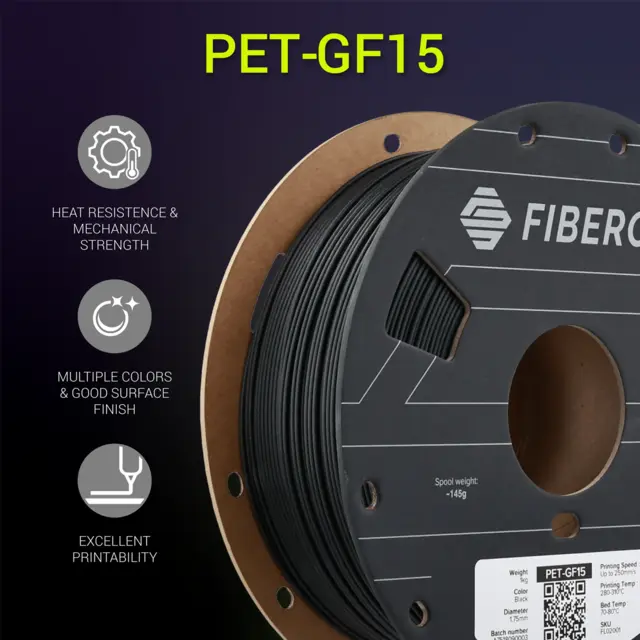 Polymaker Fiberon PET-GF15 Black 