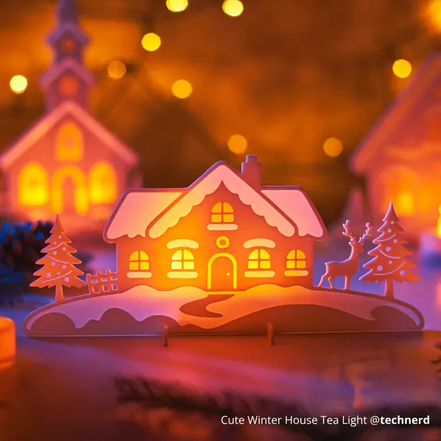 Bambu Lab Led Flame Tea Light Candle Set 12pcs (Warm Yellow) 