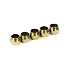 Micro Swiss Brass Compression Sleeves 4mm, 5pk
