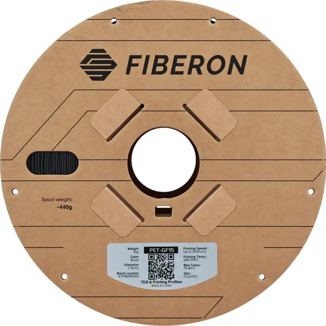 Polymaker Fiberon PET-GF15 (3kg) Black 