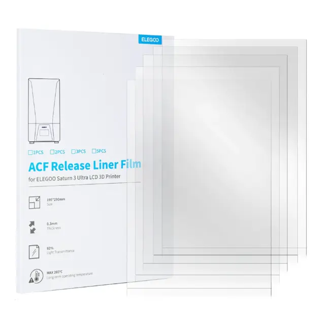 Elegoo FEP ACF Film - 5pk Saturn 3 Ultra 